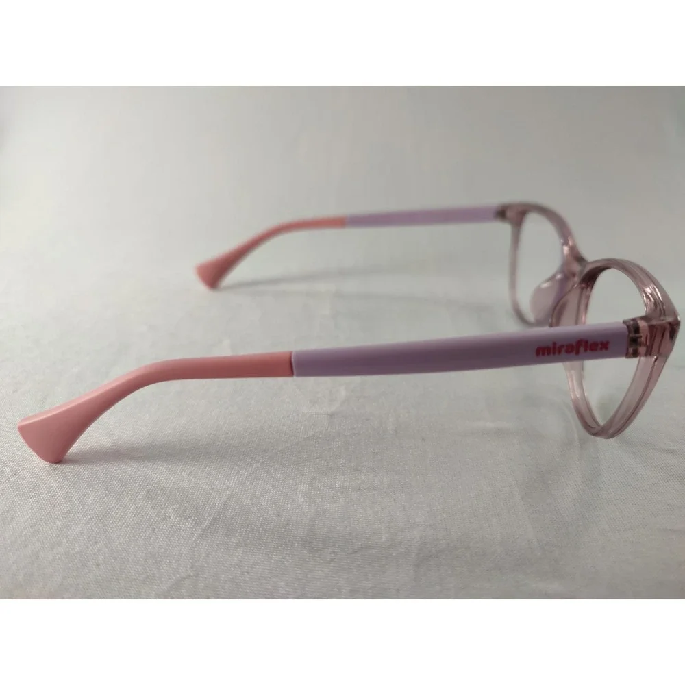 Miraflex‎ MF 4010 L358 Translucent Pink Purple Cat Eye Eyeglass Frames 51-16-135
